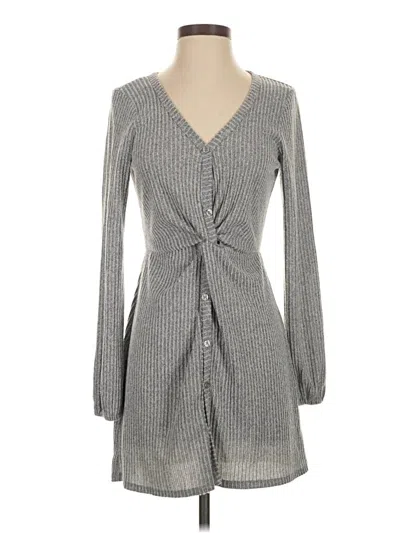 Pre-owned Blue Rain Casual Dress In Gray