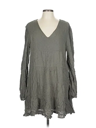 Pre-owned Blue Rain Casual Dress In Gray