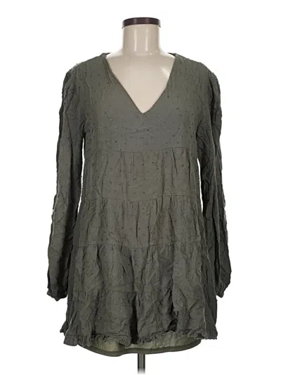 Pre-owned Blue Rain Casual Dress In Gray