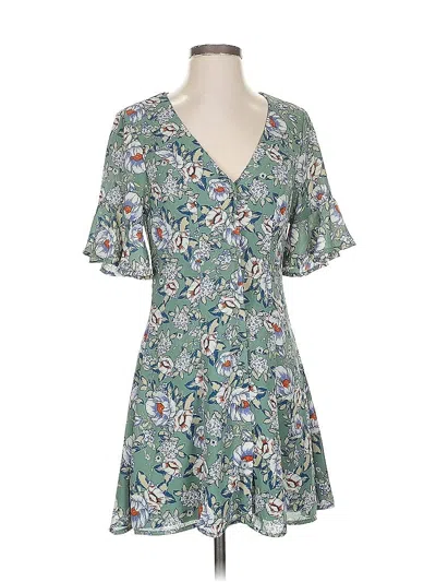 Pre-owned Blue Rain Casual Dress In Green