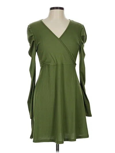 Pre-owned Blue Rain Casual Dress In Green