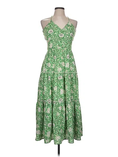 Pre-owned Blue Rain Casual Dress In Green