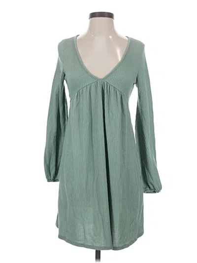 Pre-owned Blue Rain Casual Dress In Green