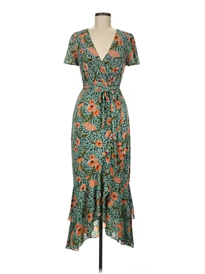 Pre-owned Blue Rain Casual Dress In Green