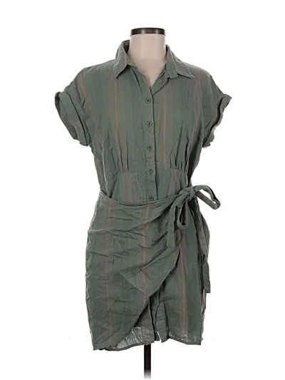 Pre-owned Blue Rain Casual Dress In Green
