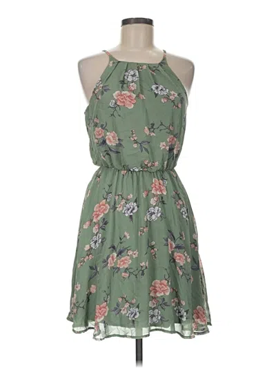 Pre-owned Blue Rain Casual Dress In Green