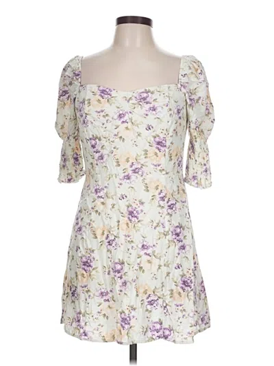 Pre-owned Blue Rain Casual Dress In Ivory