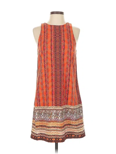 Pre-owned Blue Rain Casual Dress In Orange