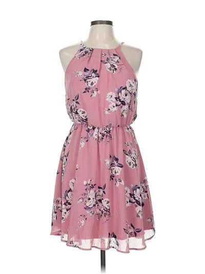 Pre-owned Blue Rain Casual Dress In Pink