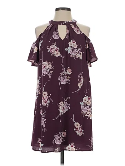 Pre-owned Blue Rain Casual Dress In Purple