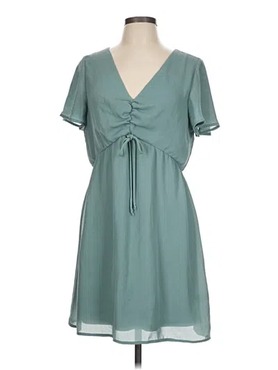 Pre-owned Blue Rain Casual Dress In Teal