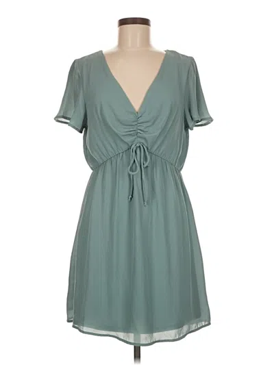 Pre-owned Blue Rain Casual Dress In Teal
