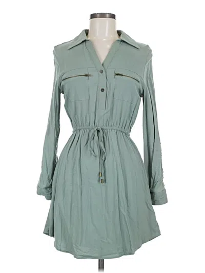 Pre-owned Blue Rain Casual Dress In Teal