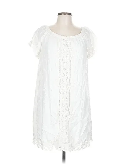 Pre-owned Blue Rain Casual Dress In White