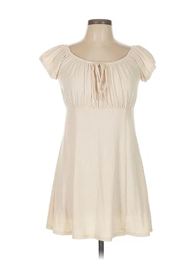 Pre-owned Blue Rain Casual Dress In White