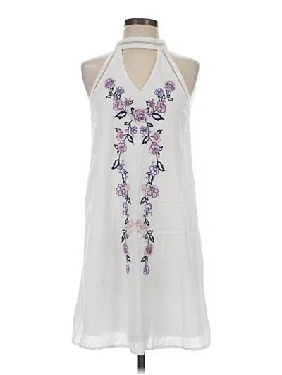 Pre-owned Blue Rain Casual Dress In White
