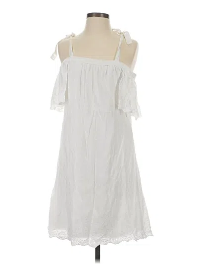 Pre-owned Blue Rain Casual Dress In White