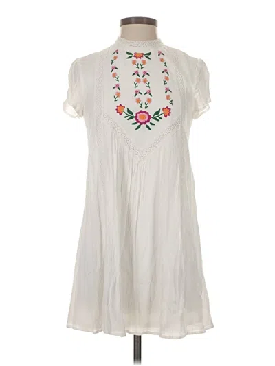 Pre-owned Blue Rain Casual Dress In White