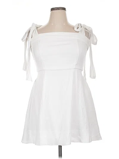 Pre-owned Blue Rain Casual Dress In White