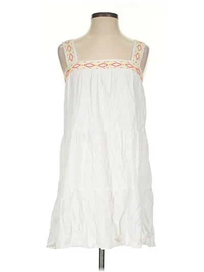 Pre-owned Blue Rain Casual Dress In White