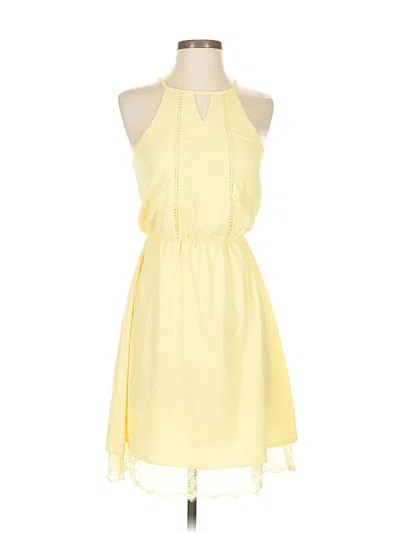 Pre-owned Blue Rain Casual Dress In Yellow