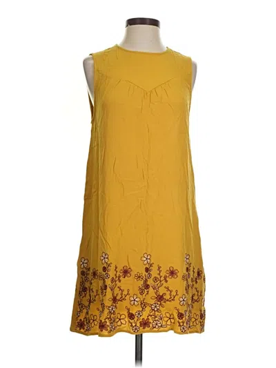 Pre-owned Blue Rain Casual Dress In Yellow