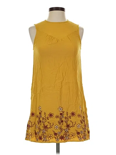 Pre-owned Blue Rain Casual Dress In Yellow