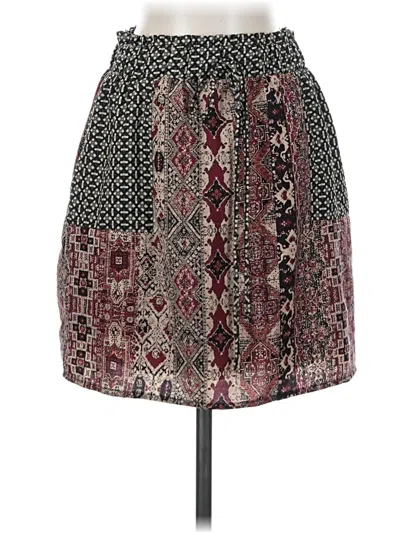 Pre-owned Blue Rain Casual Skirt In Burgundy