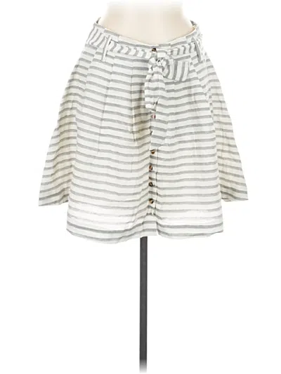 Pre-owned Blue Rain Casual Skirt In White