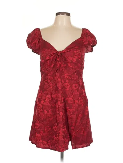 Pre-owned Blue Rain Cocktail Dress In Burgundy