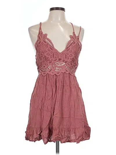 Pre-owned Blue Rain Cocktail Dress In Burgundy