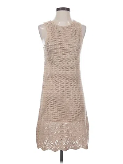 Pre-owned Blue Rain Cocktail Dress In Tan