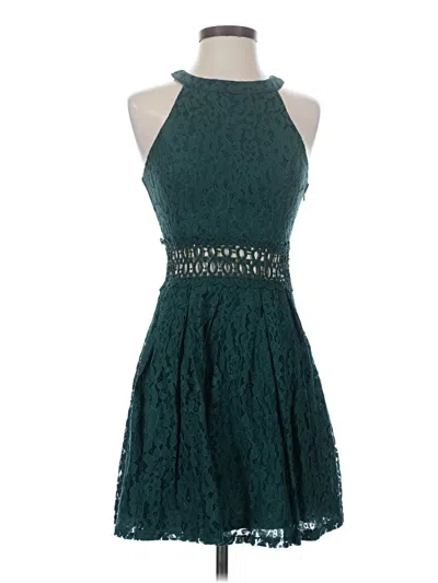 Pre-owned Blue Rain Cocktail Dress In Teal