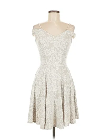 Pre-owned Blue Rain Cocktail Dress In White