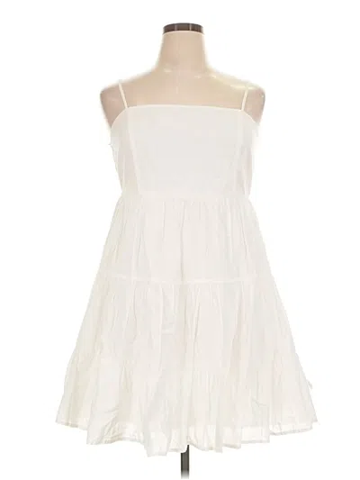 Pre-owned Blue Rain Cocktail Dress In White