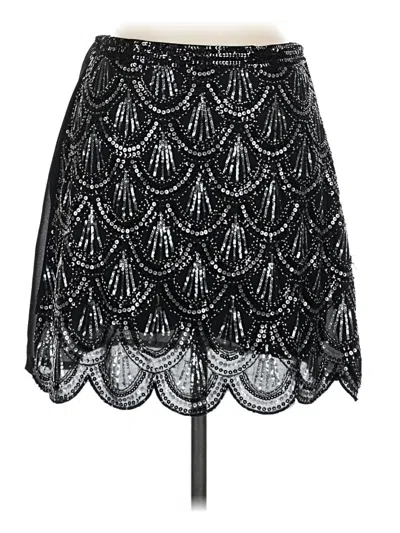 Pre-owned Blue Rain Formal Skirt In Black