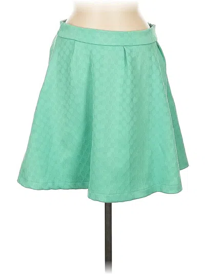 Pre-owned Blue Rain Formal Skirt In Green