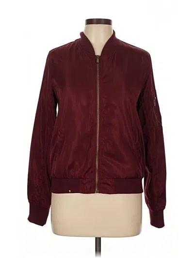 Pre-owned Blue Rain Jacket In Burgundy