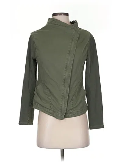 Pre-owned Blue Rain Jacket In Green