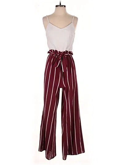 Pre-owned Blue Rain Jumpsuit In Burgundy