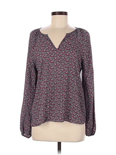 Pre-owned Blue Rain Long Sleeve Blouse In Gray