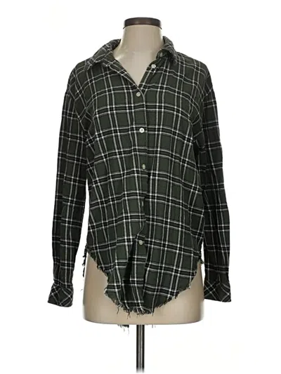 Pre-owned Blue Rain Long Sleeve Button Down Shirt In Green