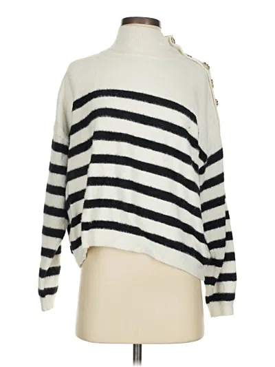 Pre-owned Blue Rain Pullover Sweater In White