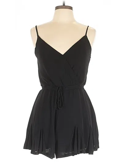 Pre-owned Blue Rain Romper In Black