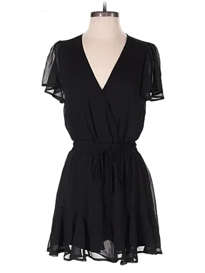 Pre-owned Blue Rain Romper In Black