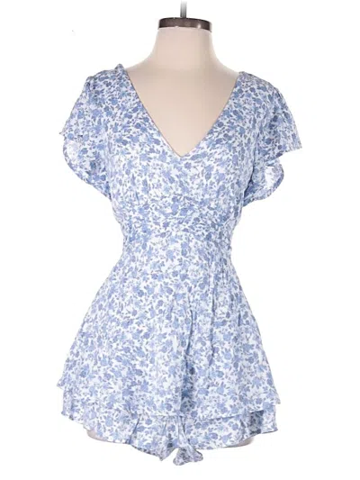 Pre-owned Blue Rain Romper In Blue