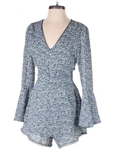 Pre-owned Blue Rain Romper In Blue