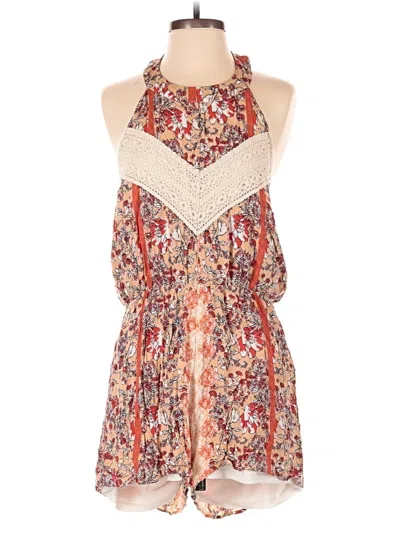 Pre-owned Blue Rain Romper In Ivory