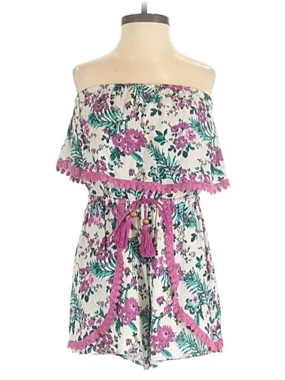 Pre-owned Blue Rain Romper In Pink