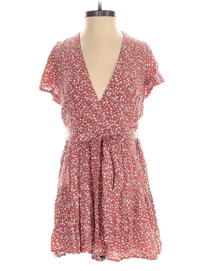 Pre-owned Blue Rain Romper In Red